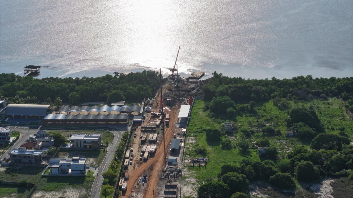 FOTOS: obras da ponte Cabedelo-Lucena avançam e devem ser concluídas até 2026, diz engenheiro