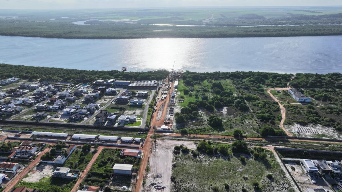 FOTOS: obras da ponte Cabedelo-Lucena avançam e devem ser concluídas até 2026, diz engenheiro