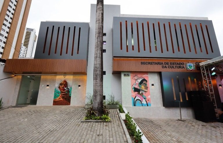 Sede da Secretaria de Cultura da Paraíba. no bairro de Miramar, em João Pessoa. (foto: divulgação/Governo da Paraíba) concurso