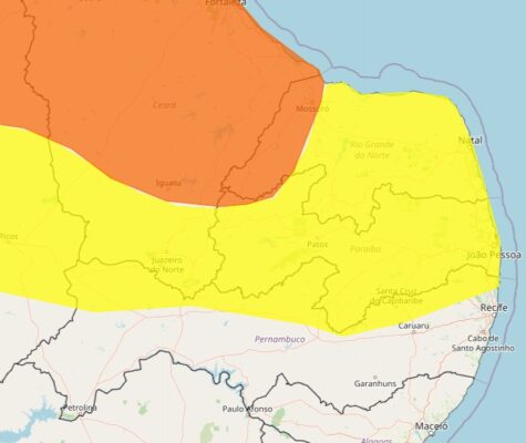 Estão sob alerta laranja 13 cidades