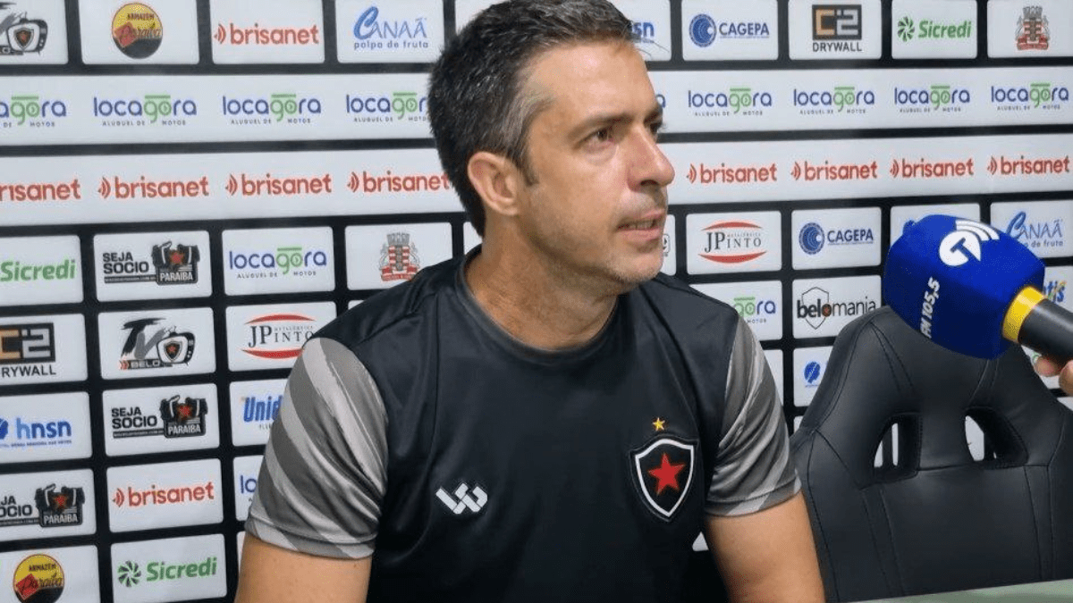 João Burse destaca vitória do Botafogo-PB contra o Treze e projeta os próximos jogos decisivos da equipe João Burse - Treinador do Botafogo-PB - Coletiva