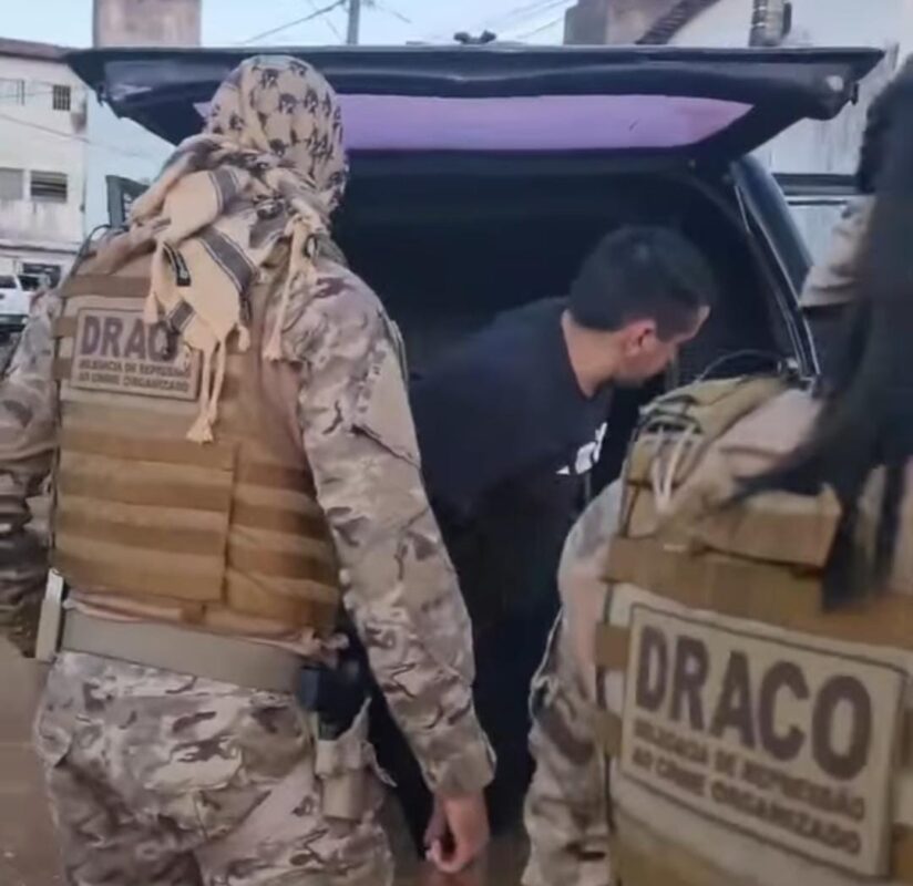 Polícia prende homem suspeito de amarrar vigilante e roubar R$ 200 mil, em Cajazeiras Homem polícia