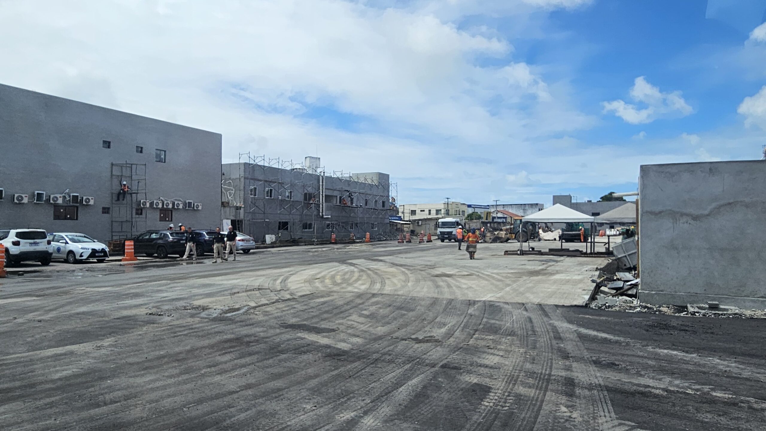 Porto de Cabedelo, em obras. (foto: Joaquim Neto)
