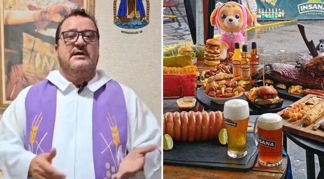 Padre critica festival de churrasco em São Paulo durante a Semana Santa: 'afronta ao povo católico' Padre critica festival de churrasco em São Paulo durante a Semana Santa: 'afronta ao povo católico'