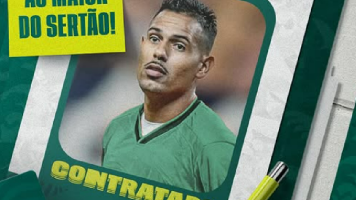 Sousa anuncia a contratação do centroavante Joelson, ex-Central Joelson, novo reforço do Sousa