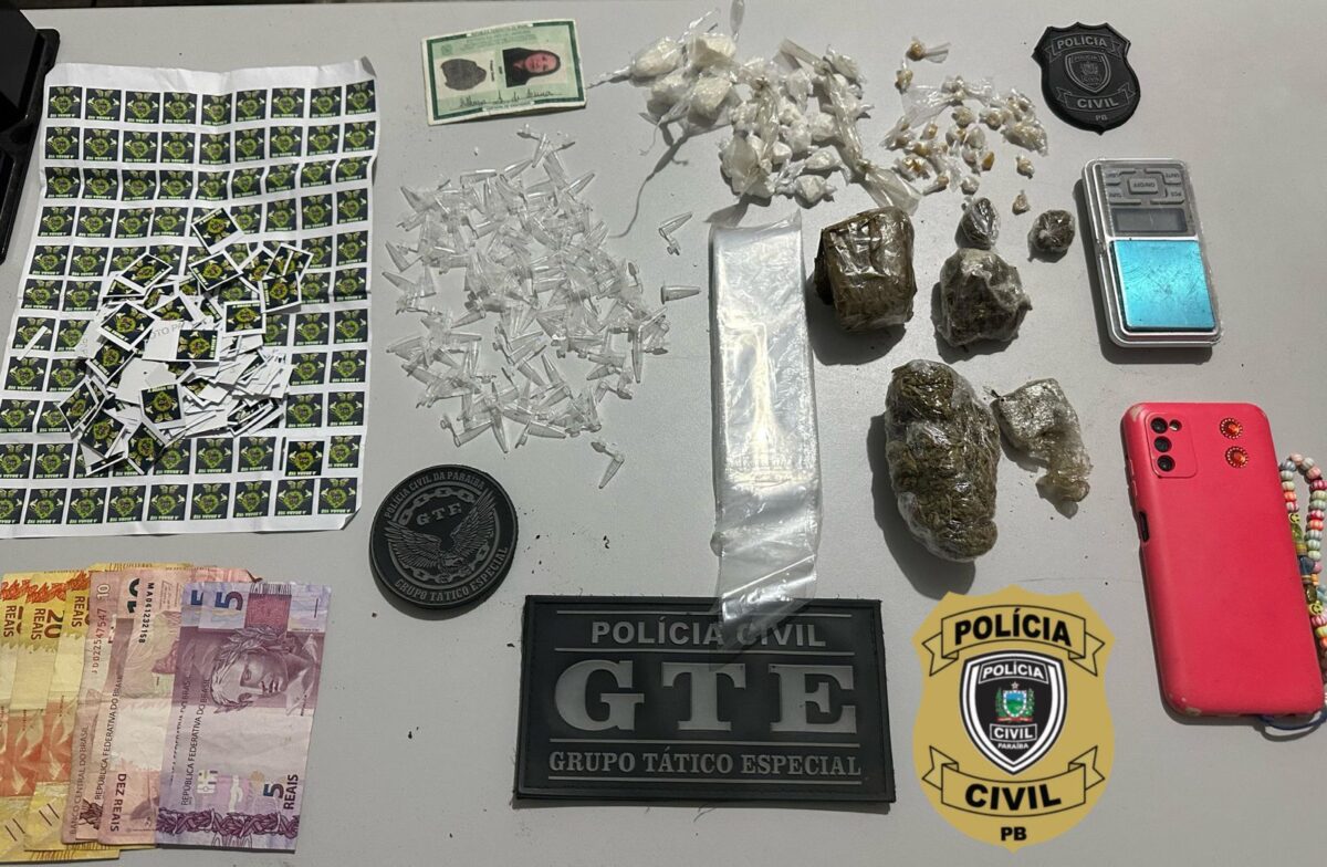 Polícia Civil prende 'vovó do tráfico' suspeita de vender drogas dentro de casa, em Pocinhos tráfico de drogas