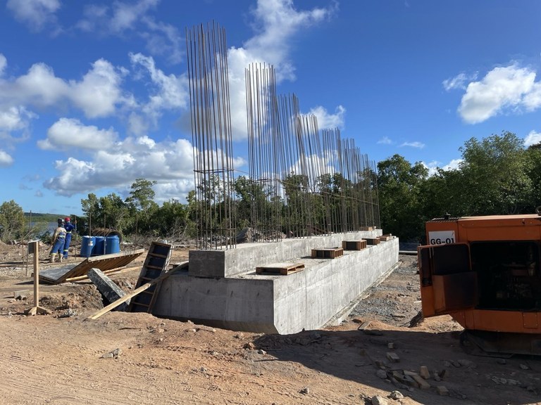 FOTOS: obras da ponte Cabedelo-Lucena avançam e devem ser concluídas até 2026, diz engenheiro ponte