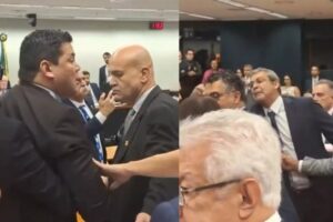 Deputados brigam durante reunião da comissão de Segurança com Lewandowski