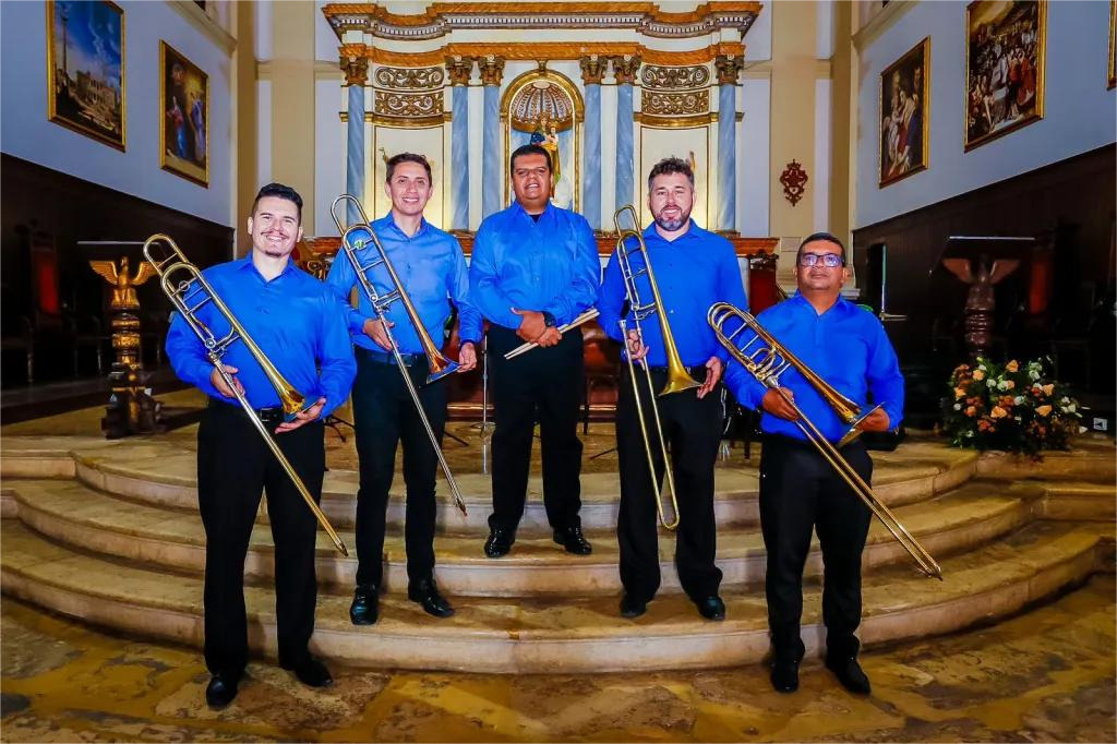 Quarteto de Trombones da Banda 5 de Agosto se apresenta no Projeto Sol Maior, nesta sexta Quarteto de Trombones da Banda 5 de Agosto se apresenta no Projeto Sol Maior, nesta sexta