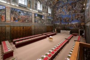 'Habemus Papam': Vaticano confirma escolha de novo papa Capela Sisitina pronta para o conclave. (foto: Divulgação/Vatican News/Vatican Media)