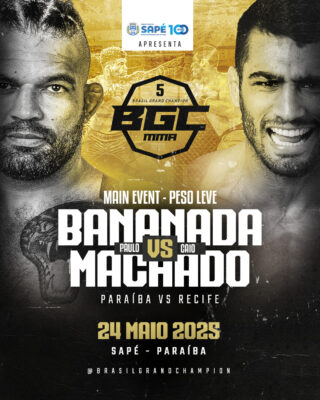O evento acontecerá no dia 24 de maio no município de Sapé com grandes nomes nas artes marciais.