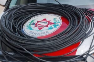 Polícia prende suspeito de furtar fios de internet em Coremas e recupera material desviado furto, fios, coremas