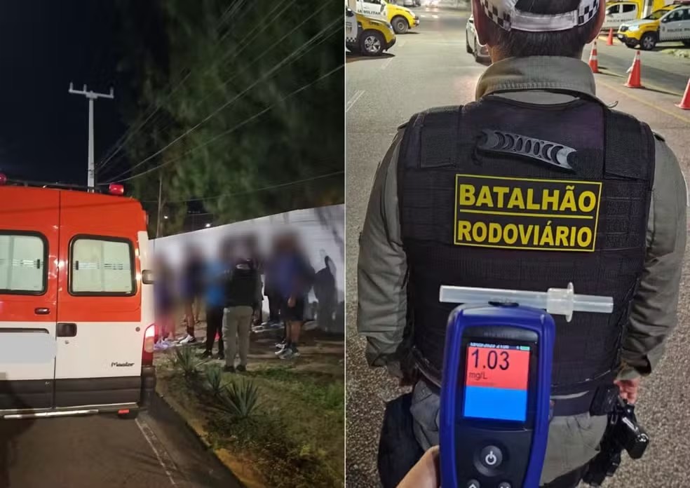 Motorista embriagado é preso no Rio Grande do Norte conduzindo ambulância com 15 atletas da Paraíba Motorista embriagado é preso no Rio Grande do Norte conduzindo ambulância com 15 atletas da Paraíba