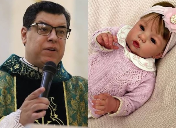 Padre se recusa a batizar bebês reborn e diz ser "caso de psiquiatra" Padre se recusa a batizar bebês reborn e diz ser "caso de psiquiatra"