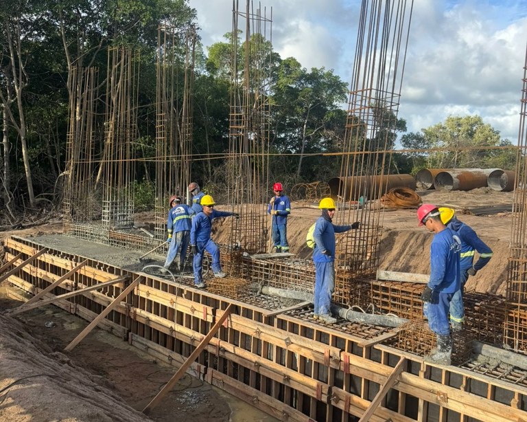 Ponte do Futuro: obras chegam a fase de concretagem das estacas; nova etapa deve começar em 15 dias