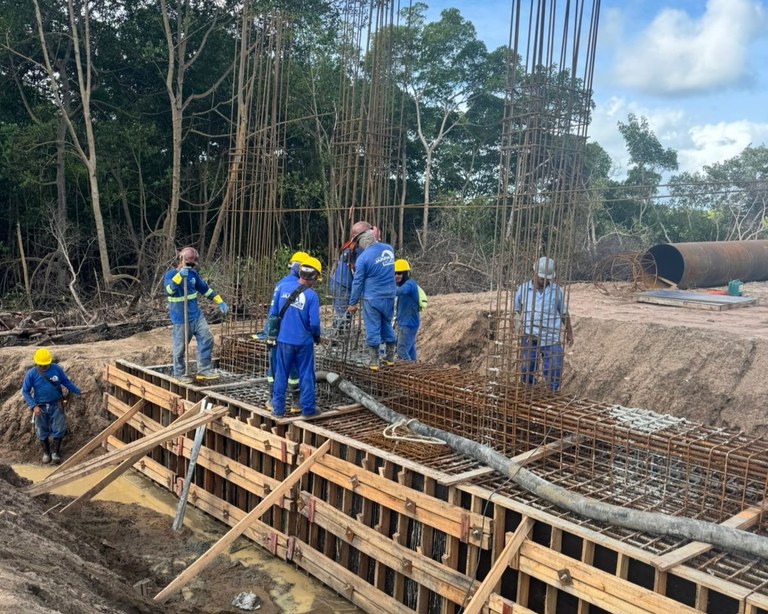 Ponte do Futuro: obras chegam a fase de concretagem das estacas; nova etapa deve começar em 15 dias