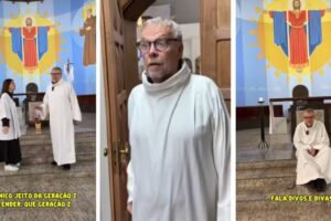 Padre viraliza com convite do 'mano Jesus Cristo' cheio de gírias: 'Cola na quermesse do padroeiro mais resenha!' Padre viraliza com convite do 'mano Jesus Cristo' cheio de gírias: 'Cola na quermesse do padroeiro mais resenha!'