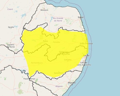 Alerta do Inmet afeta mais de 200 cidades