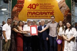 João Azevêdo abre 40° Salão do Artesanato Paraibano e autoriza criação do Centro de Referência do Macramê (foto: divulgação/Governo do Estado) salão