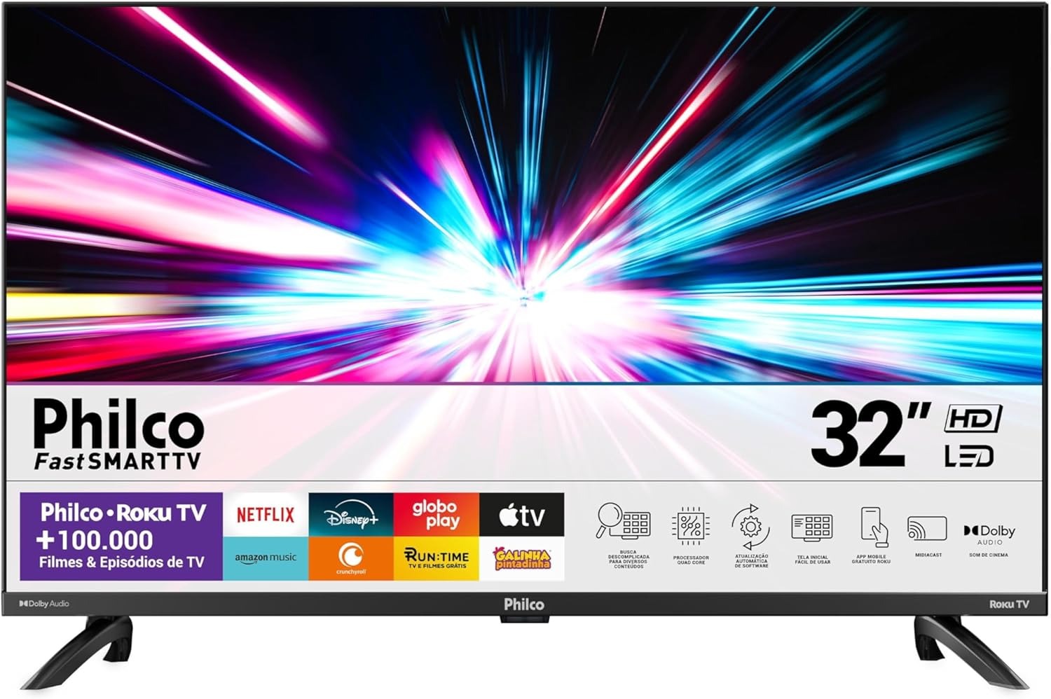 Smart TV 32 Philco LED Roku com Alexa por menos de R$ 900: confira os detalhes! Smart TV 32 Philco LED Roku com Alexa por menos de R$ 900: confira os detalhes!