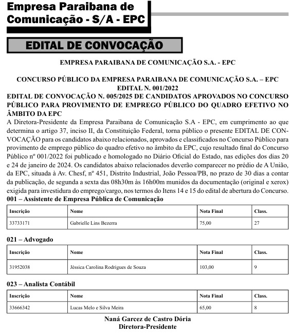 (foto: reprodução/DOE)