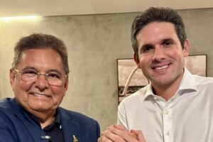 Candidatura a governador: Adriano Galdino diz que vai tentar convencer Hugo Motta a apoiá-lo Adriano Galdino e Hugo Motta. (foto: reprodução/redes sociais)