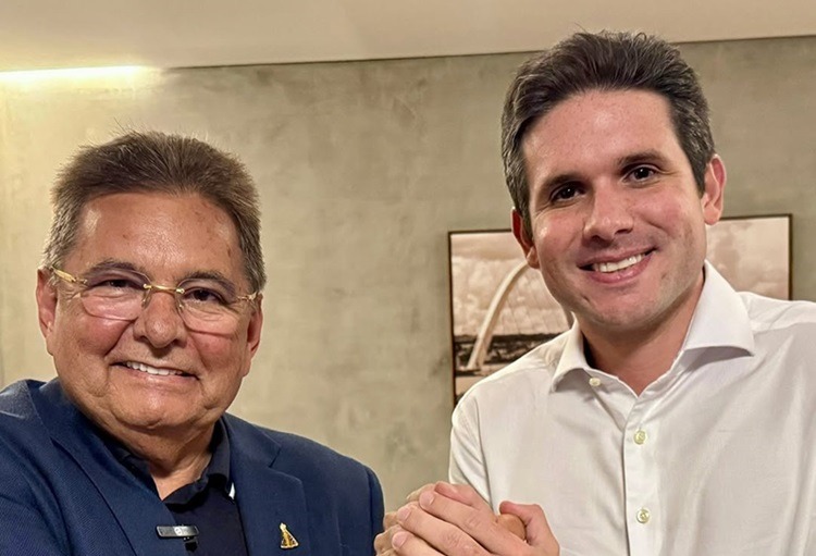 Candidatura a governador: Adriano Galdino diz que vai tentar convencer Hugo Motta a apoiá-lo Adriano Galdino e Hugo Motta. (foto: reprodução/redes sociais)