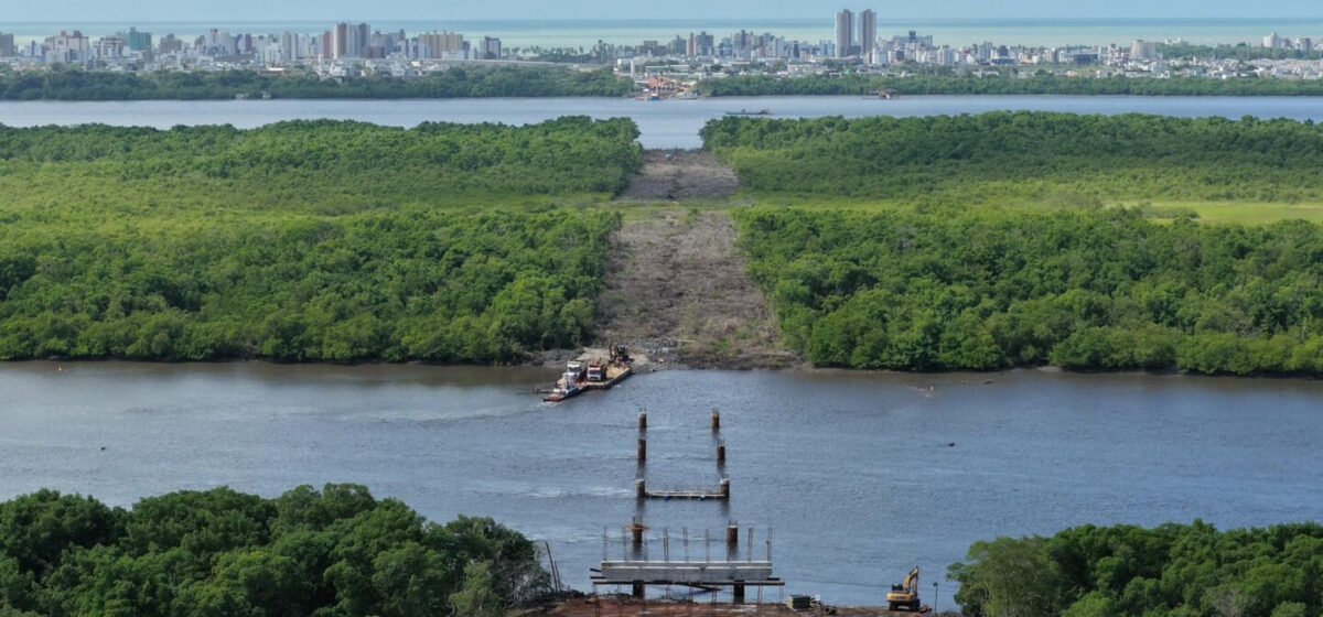 Ponte do Futuro: obras chegam a 30% de conclusão e avançam na Ilha Stuart Ponte do Futuro: obras chegam a 30% de conclusão e avançam na Ilha Stuart