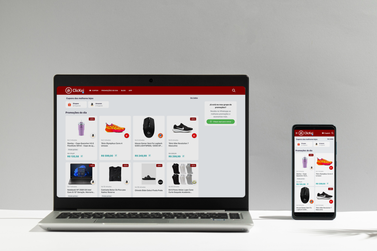 Clickpb Lança ClicKei, Novo Site de Promoções com Ofertas Diárias e Cupons Exclusivos Clickpb Lança ClicKei, Novo Site de Promoções com Ofertas Diárias e Cupons Exclusivos