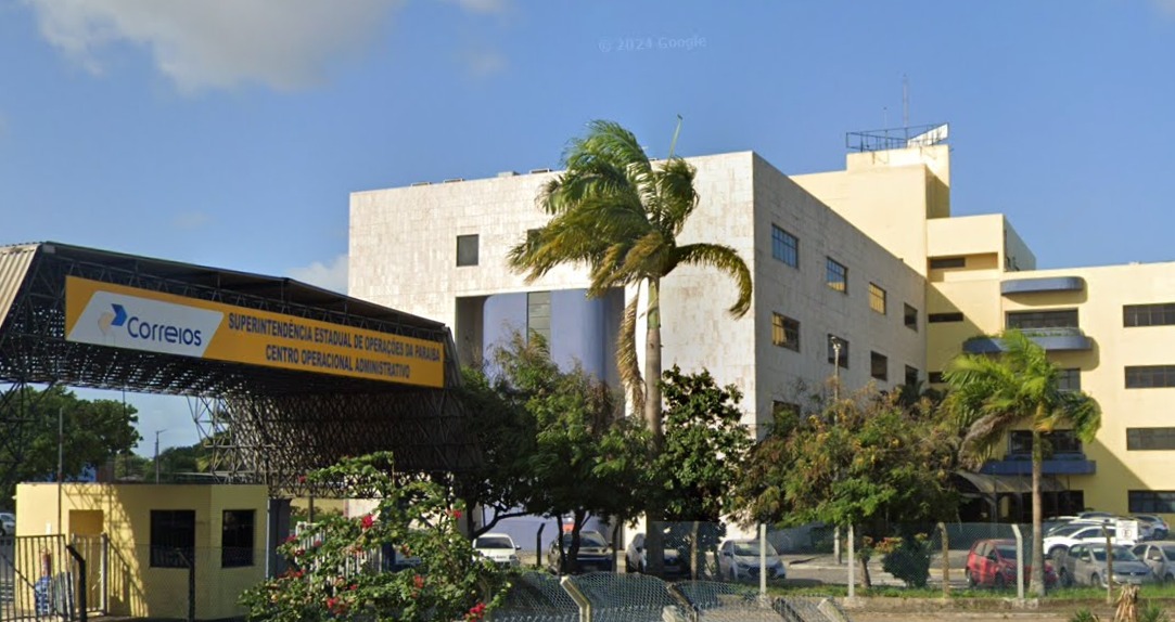 Sede da superintendência dos Correios, em João Pessoa. (foto: reprodução/Google Maps)
