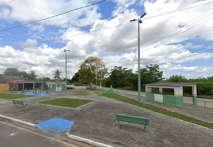 Praça no município de Sobrado, na Paraíba. (foto: reprodução/Google Maps)