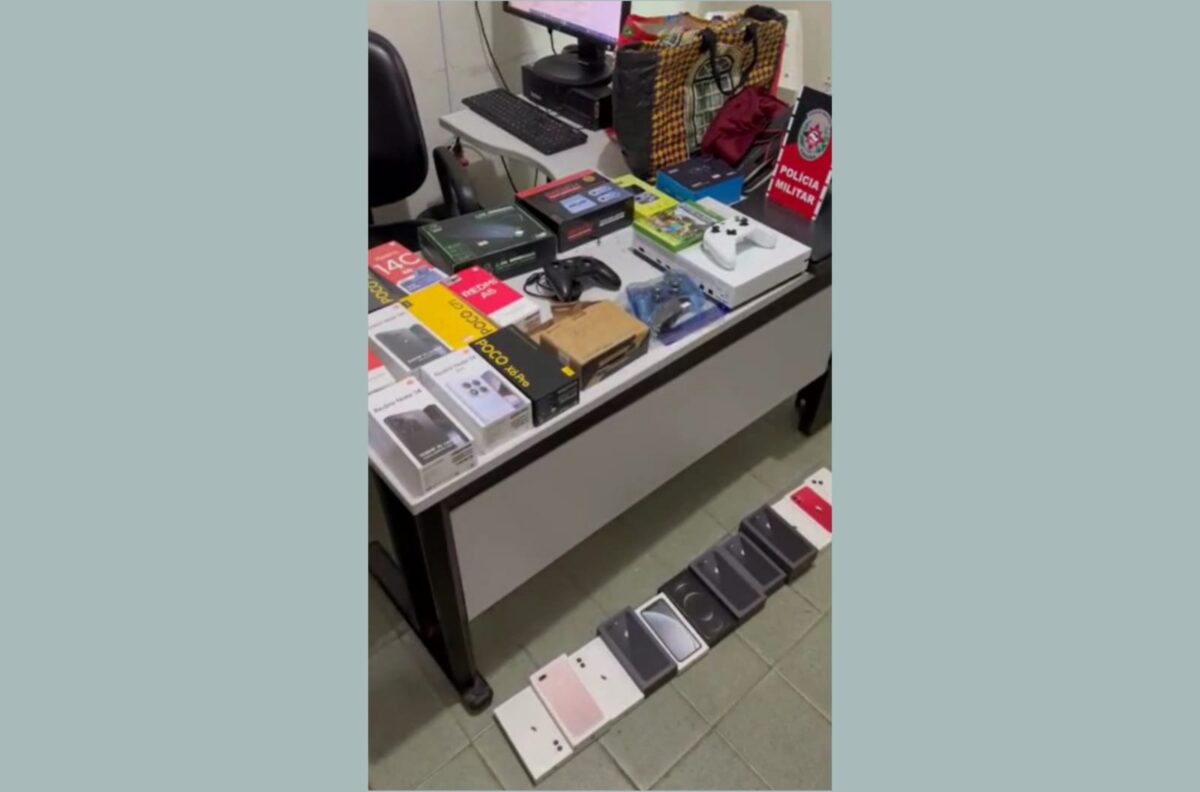 Três homens são presos pela polícia com mais de 20 celulares roubados de estabelecimento no Agreste da Paraíba
