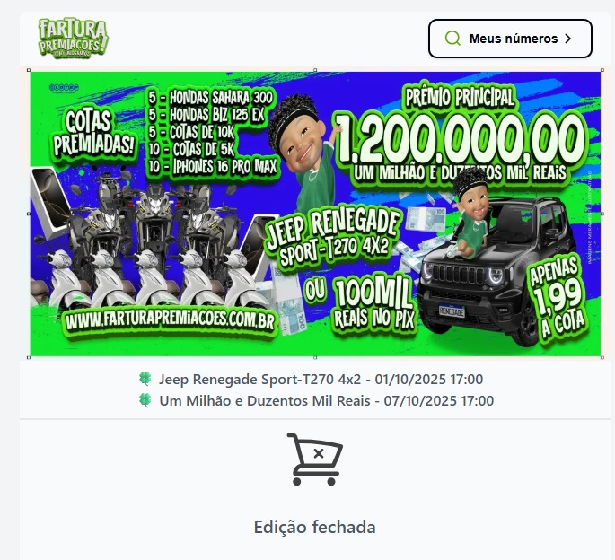 hytalo santos, sorteios