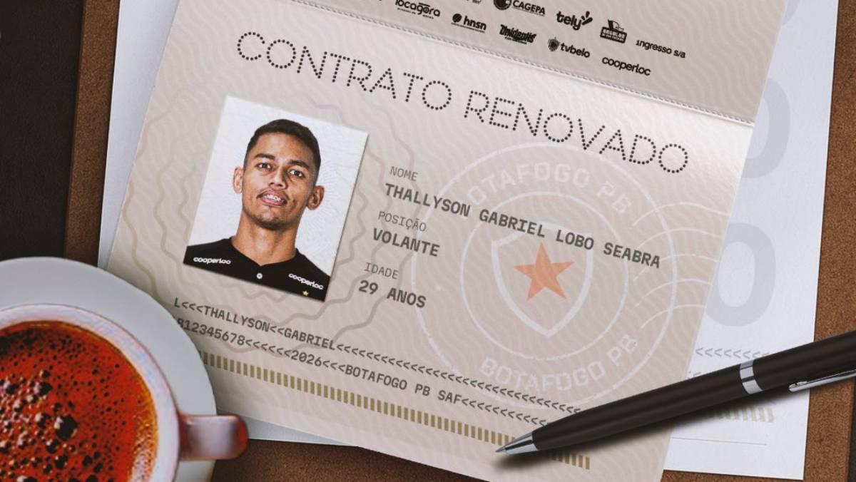 Thallyson tem contrato renovado com o Botafogo-PB