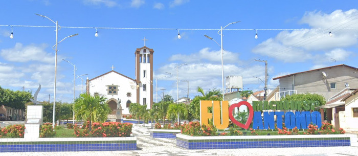 Riacho de Santo Antônio, na Paraíba. (foto: reprodução/Google Maps) concurso
