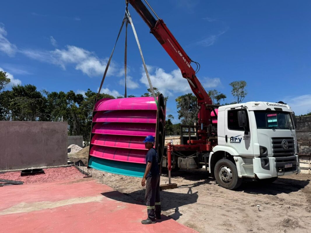 Acquaí Park inicia montagem dos primeiros brinquedos e deve abrir em João Pessoa no verão