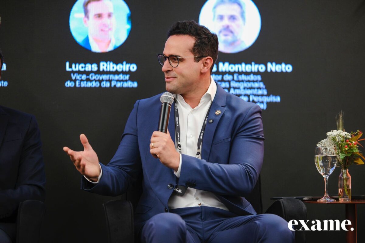 Vice-governador Lucas Ribeiro apresenta potencial da Paraíba no Fórum Exame Nordeste, em São Paulo