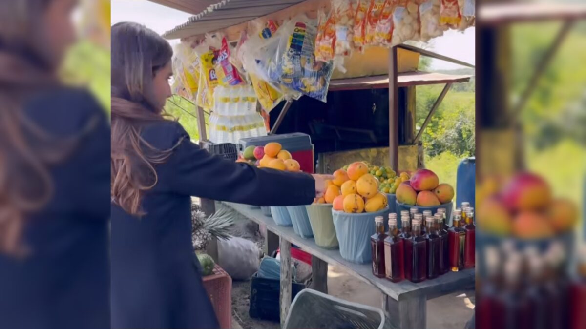 Atriz Giovanna Antonelli surpreende e faz 'parada para compras' em barraca na BR-230