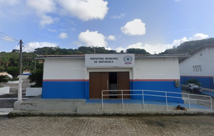Sede da Prefeitura Municipal de Mataraca, no Litoral Norte do estado. (foto: reprodução/Google Maps) 