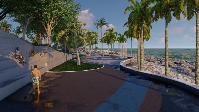 Projeto divulgado em 2024, para revitalização da Praça de Iemanjá. (foto: divulgação/PMJP)