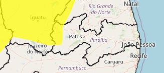 Alerta de baixa umidade, emitido pelo Inmet. (foto: reprodução/Inmet)