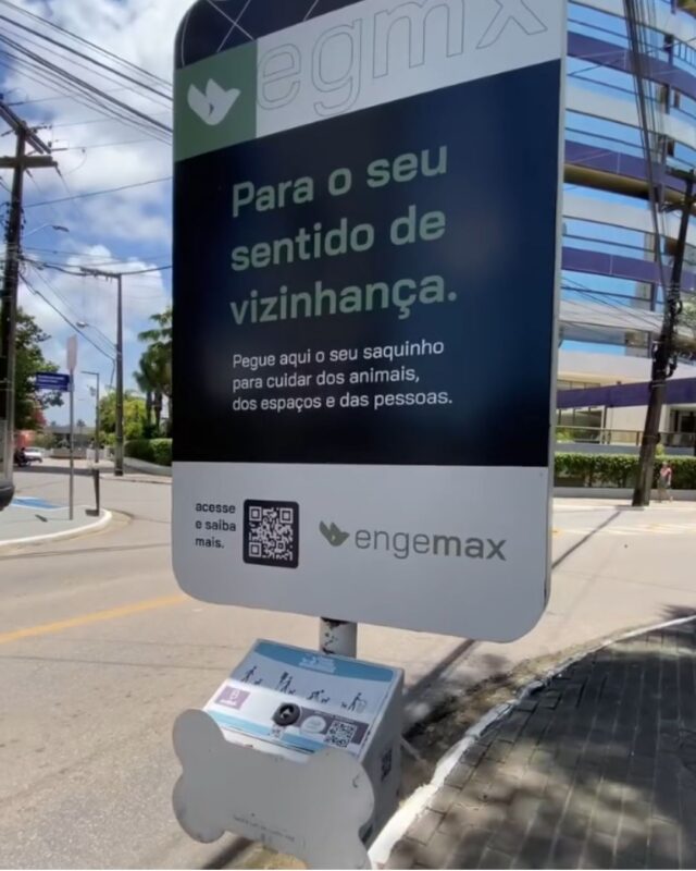 Ação de gentileza urbana Engemax. Foto: reprodução/Engemax
