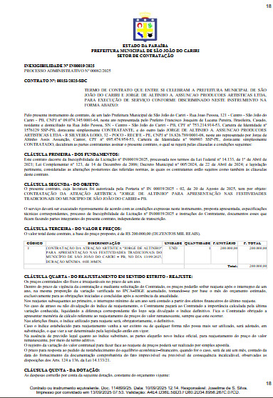 Contrato com Jorge de Altinho. (foto: reprodução/Tramita TCE-PB)