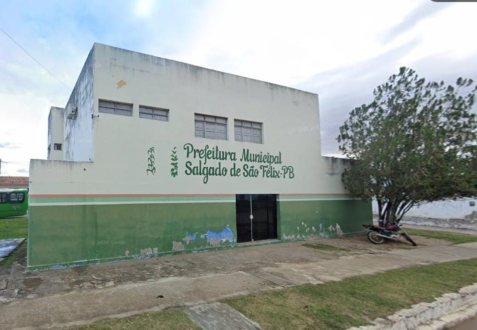 Justiça derruba suspensão de concurso de Salgado de São Félix e libera andamento do certame Prefeitura de Salgado de São Félix. (foto: reprodução/redes sociais)