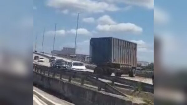 Caso foi registrado no Vale do Mamanguape. (foto: reprodução/redes sociais) BR-101