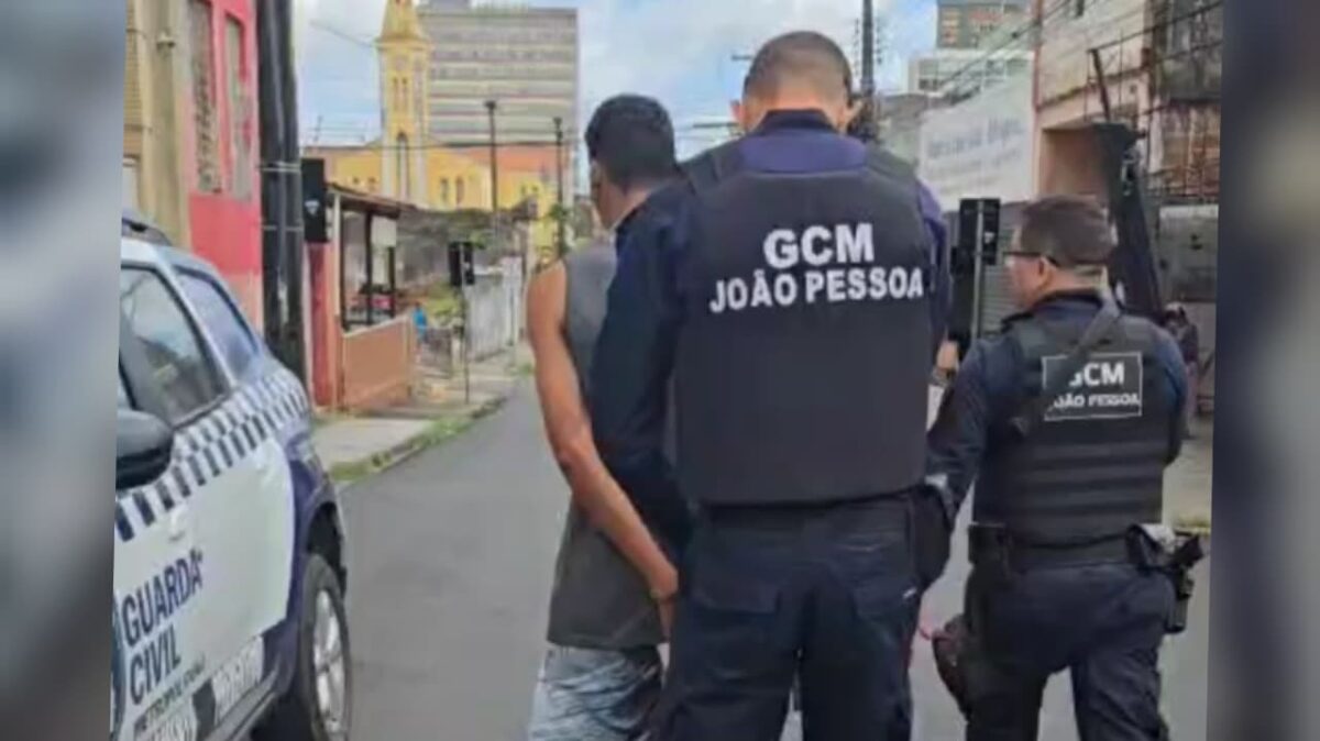 Suspeito de matar homem a tiros no Centro de João Pessoa é preso Suspeito de matar homem no Centro de João Pessoa foi preso hoje (4). (foto: Guarda Civil Municipal)