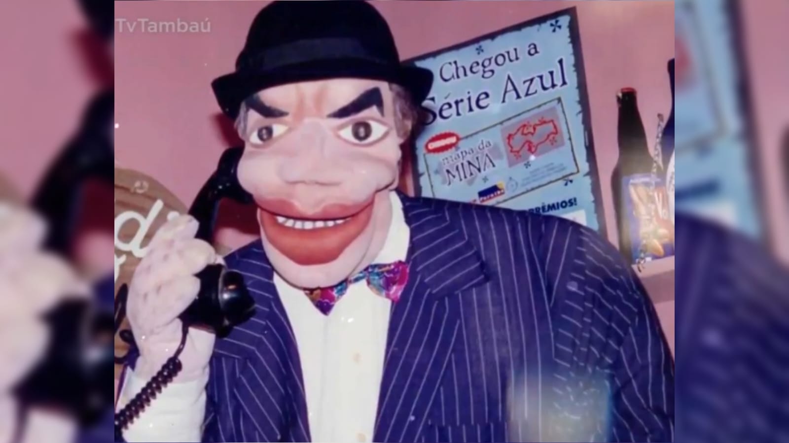 Augusto Bonequeiro (Chibata) e Fil (Edilson Alves). (foto: reproduo/Youtube/TV Tamba)