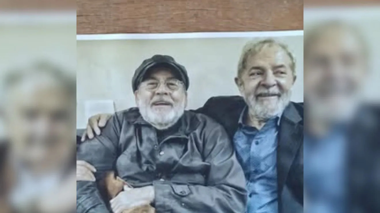 Paulo Frateschi e Lula. (foto: reproduo/redes sociais) 