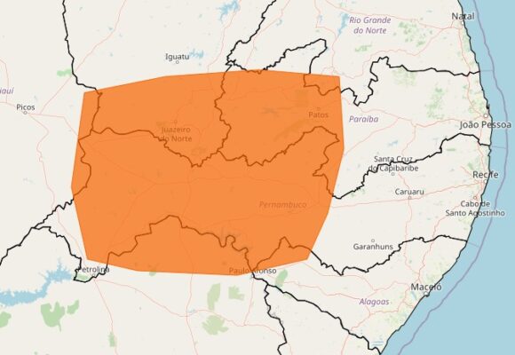 Inmet emite dois alertas de clima seco na Paraíba e 90 cidades ficam com umidade do ar igual a do deserto do Saara 2 Alerta laranja