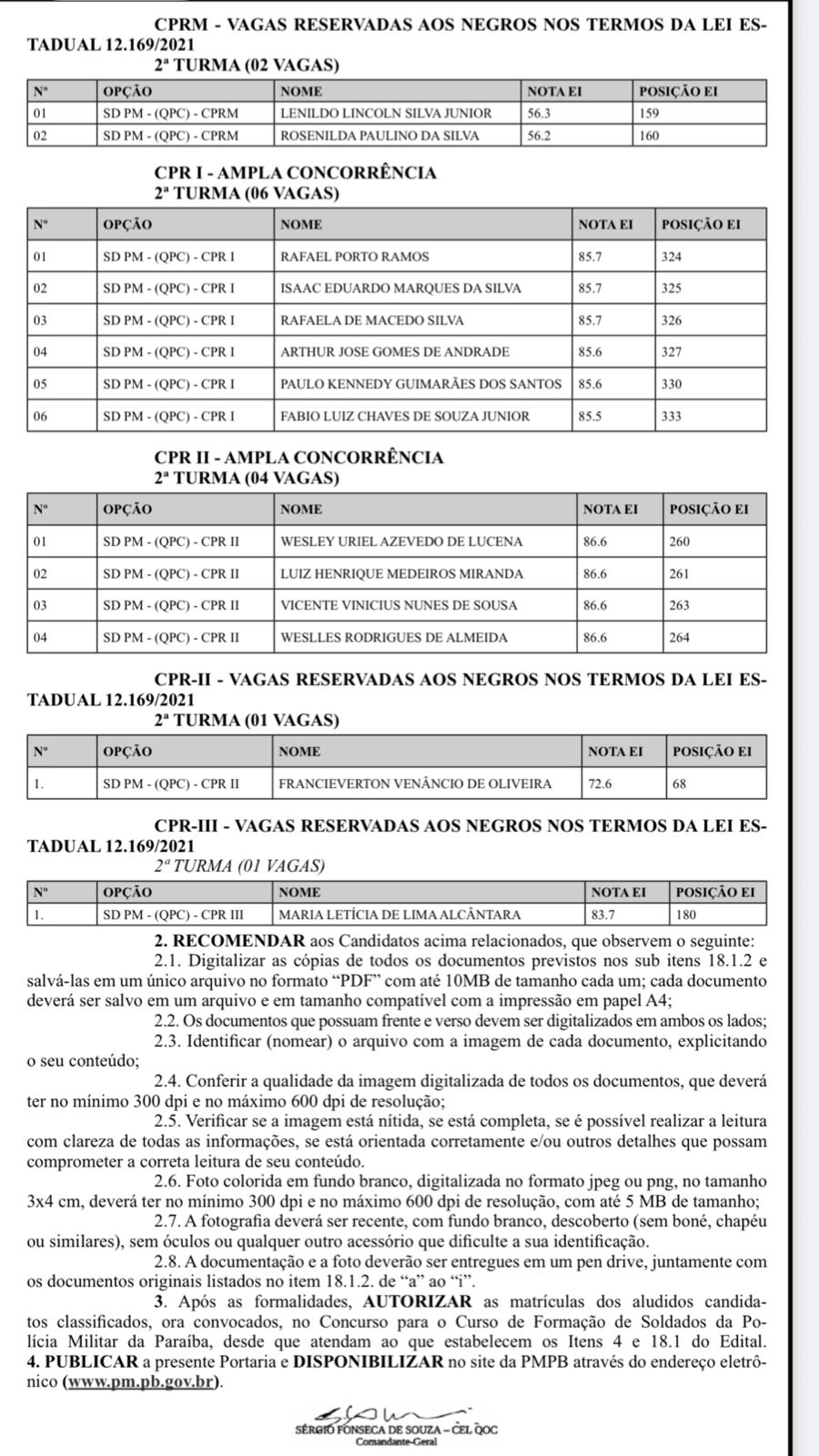 (foto: reprodução/DOE-PB)